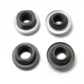 4pcs Bike Bicycle Front/Rear Axle Nuts Hub Nuts Cone Nuts Dust Protector 8mm Front Axle Nut 9.5mm Rear Axle Nut