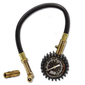 JACO BikePro Bike Tire Pressure Gauge - 160 PSI (Road Bike & BMX Series) | Presta + Schrader Air Chucks