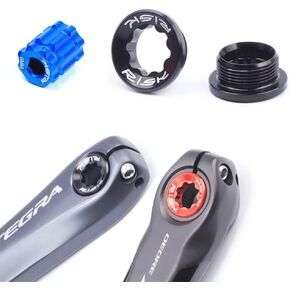 Crank Adjusting Cap + Tool Bike Bicycle M20 Crankset Cover Screws Nuts Crankcover Bolt for Shimano