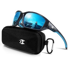 suoso Sports Polarized Sunglasses for Men: Womens UV400 Protection Sun Glasses Wrap Around Goggles for Fishing Driving TR90