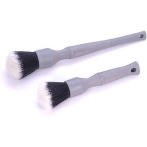 Detail Factory - TriGrip Ultra-Soft Detailing Brush Set - Scratch-Free Cleaning for Exterior, Interior Panels, Emblems, Badges, Gauges, Infotainment Screen - Black