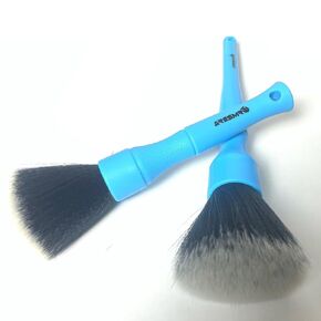Ultra Soft Detailing Brush Set, 2PC Car Detailing Brush with Comfortable Grip and Soft Brush Head for Cleaning Panels, Air Vent, Leather and More(Green)