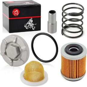 Oil Drain Plug & OIL FILTER + OIL STRAINER + Spring For YAMAHA Raptor 350 Warrior 350 Big Bear 350 400 Wolverine 350 Moto 4 YFM350ER
