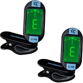 ChromaCast CC-440-DBL Daphne Blue Clip On Chromatic Tuner 2 Pack (CC-440-DB-2PK)
