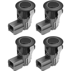 4 Pcs PDC Reverse Parking Assist Sensor Compatible for Infiniti EX35 2008-2012 for Infiniti FX35 2009-2012, Durable ABS Plastic Black Rear Bumper Parking Assist Sensor