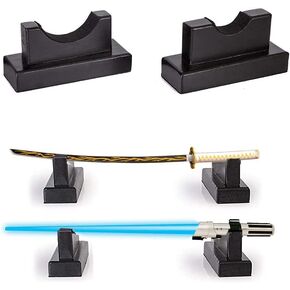WANLIAN Sword Stand Lightsaber Stand Samurai Sword Stand Baseball Bat Stand Wooden Display Stand, Collection Store Horizontal Display Stand