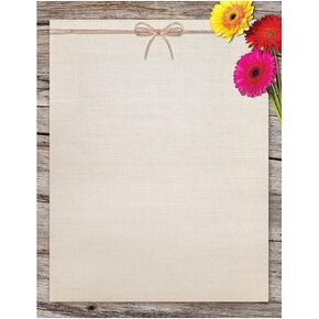 Great Papers! Three Gerber Daisies Letterhead, 8.5" x 11", 80 count