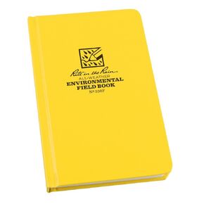 Rite In The Rain 550F Field Book, Environmental Pattern Yellow, 7.5 x 4.75 x 0.625