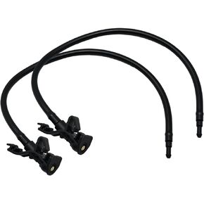 2Pcs Front Windshield Wiper Washer Jet Nozzles Hose Kit BB5Z-17603-A Replacement for Explorer MK5 2011-2018 Replacement for Mustang 2010-2014 Replace# AR3Z-17603-A