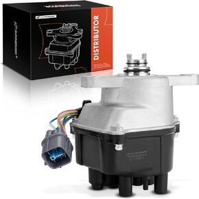 A-Premium Ignition Distributor with Cap and Rotor Compatible with Honda Civic Si 1999-2000, Civic del Sol 1996-1997, 1.6L 4 Cyl