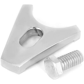 Chrome Steel Distributor Clamp Hold Down with Screw Distributor Clamp Chrome Steel Hold Down SBC BBC Fit for DISTRIBUTORS V8 & V6