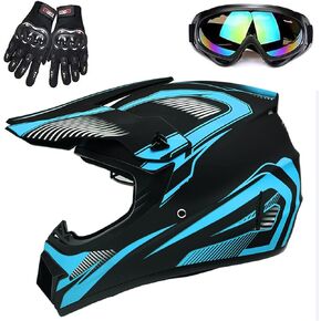 Adult 4 Wheeler Helmet, Motocross Helmet DOT/FMVSS-218 Certification Comfortable and Breathable Full Helmets for Locomotives Used in All Seasons