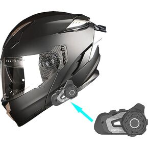 1Storm Motorcycle Modular Full Face Helmet DOT Flip up Dual Visor Anti Fog Pinlock Shield: HJA119 in Kuwait
