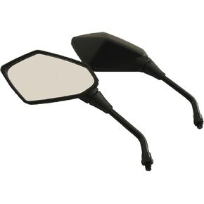 Pair of Stealth Style Motorcycle Mirrors - Kawasaki, Suzuki, Honda, Victory