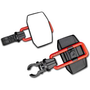 UTV Side Mirrors for 1.65"-2" Roll Cage, Aluminum Solid Bracket,2023 New UTV Mirrors,Adjustable Satisfactory Viewing Angle Compatible with Polaris RZR,Can Am,Kawasaki Mule,Honda Pioneer SXS