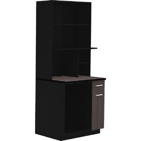 Safco Products 1705AN Modular Hospitality Breakroom Base Cabinet, Appliance, Asian Night Base and Black Top