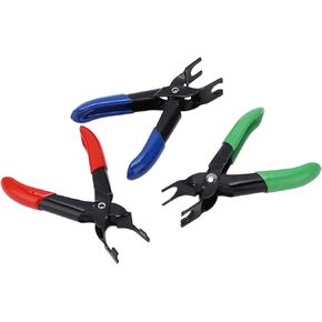 Aramox 3Pcs Fuel Line Pipe Disconnect Removal Release Pliers Set Anti Slip Handles Universal Auto Repair Tool for Petrol Car