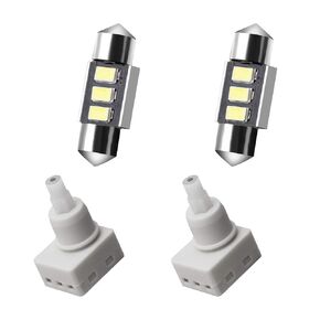 HERCOO Roof Map Dome Light Cover Lens Kit Overhead Interior Dome Lamp Switch LED Bulb Compatible with Honda CR-V Odyssey Accord Pilot Ridgeline Element Insight