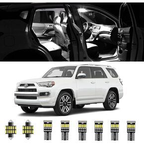 AWALITED 16pcs 4RUNNER Interior LED Lights Kit Super Bright LED Map Dome Light Bulbs for 2010-2019 2020 2021 2022 2023 Toyota 4Runner all models
