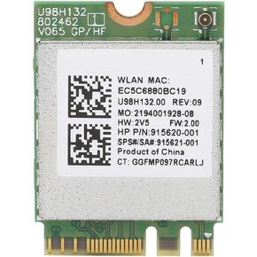 802.11 A/B/N/AC Wireless Network Card Model RTL8821CE 433M HighSpeed Transmission for Laptops Desktops Compatible for Win7/8/10