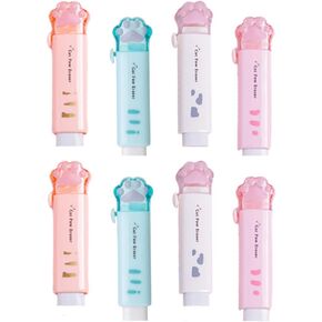 ممحاة قلم رصاص قابلة للسحب، 4 عبوات ممحاة لطيفة للطلاب والأطفال وأقلام الرصاص المكتبية ومستلزمات الرسم وهدايا الرسم in Kuwait