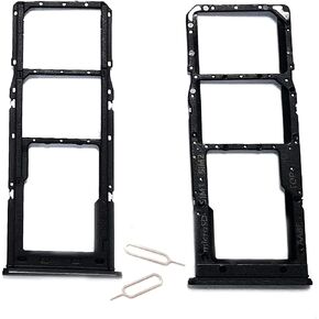 2Pcs Sim Card Tray with Micro SD Slot Replacement Compatible with Samsung Galaxy A12 SM-A125U A125 6.5inch