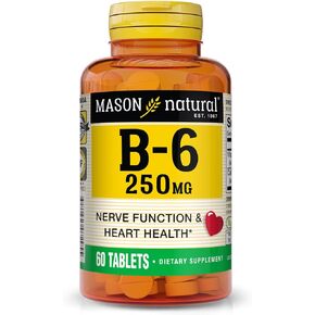 MASON NATURAL Vitamin B-6 250mg 60 TABS