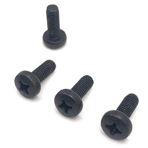Rear License Plate Screws Compatible with KIA Telluride - Stainless Steel - Black Oxide (Pack of 4)