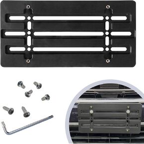 Front Bumper License Plate Bracket for Subaru + 6 Secure Screws & Wrench Kit