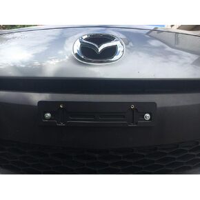TN TrunkNets Inc Front Bumper License Plate Mounting Bracket for Mazda + Screws & Wrench Kit