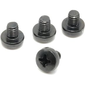 ReplacementScrews Rear License Plate Screws Compatible with Tesla Model S (MS) - Stainless Steel - Black Oxide - Medium Length (Pack of 4)