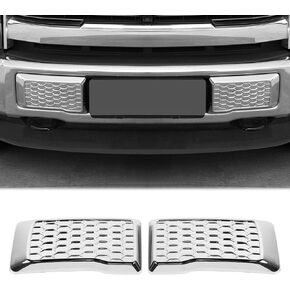Hoolcar Left & Right Front Bumper Guard Pads Insert Cap Cover Compatible with Ford F150 2015-2020, Black