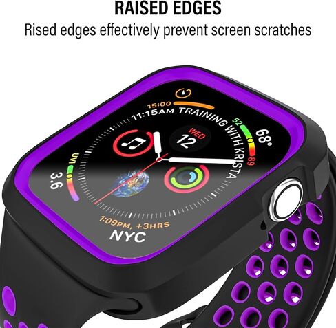 D & K Exclusives Compatible with Apple Watch 42mm Case, Shockproof Sport Protective Bumper Case for iWatch Women Men Kids GPS iWatch Series 3/2/1, White, Pink in Kuwait