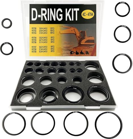 4C4784 2701535 5P8433 مجموعة أدوات الختم O Ring Nitrile90 D Ring Kit، تناسب حفارة Caterpillar CAT in Kuwait
