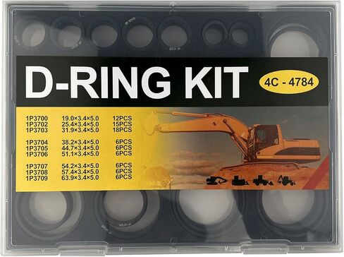 4C4784 2701535 5P8433 مجموعة أدوات الختم O Ring Nitrile90 D Ring Kit، تناسب حفارة Caterpillar CAT in Kuwait
