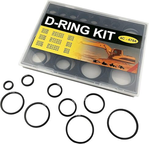 4C4784 2701535 5P8433 مجموعة أدوات الختم O Ring Nitrile90 D Ring Kit، تناسب حفارة Caterpillar CAT in Kuwait