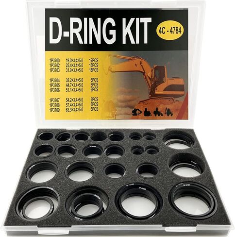 4C4784 2701535 5P8433 مجموعة أدوات الختم O Ring Nitrile90 D Ring Kit، تناسب حفارة Caterpillar CAT in Kuwait
