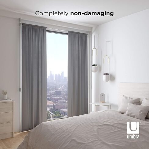 Umbra Anywhere Expandable Rod Curtain Rod and Room Divider (Metallic-Nickel) in Saudi Arabia