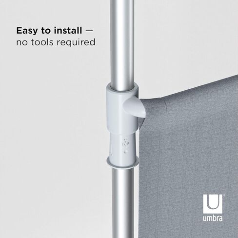 Umbra Anywhere Expandable Rod Curtain Rod and Room Divider (Metallic-Nickel) in Saudi Arabia