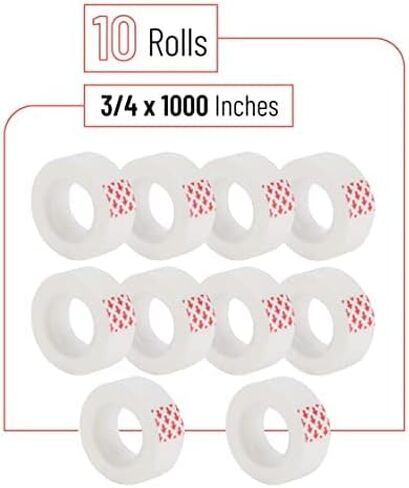 Mr. Pen Tape, Office Tape, 3/4 x 1000 Inches 10 Rolls in Saudi Arabia