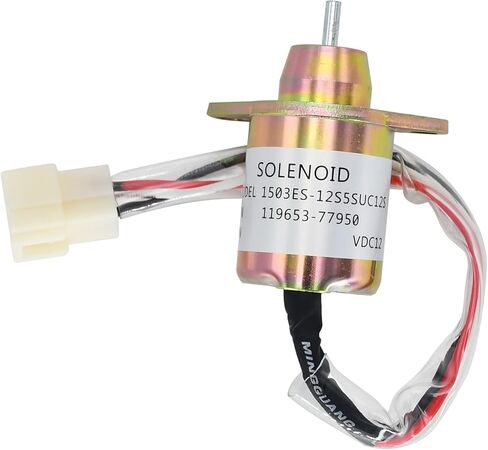 12V M806808 الوقود اغلاق صمام الملف اللولبي 119653-77950 1503ES-12S5SUC5S متوافق مع جون ديري 3009 3011 3012 3013 2210 2305 2320 4X2 6X4 متوافق مع يانمار 4TNV88 Eng in Kuwait