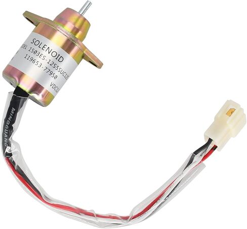 12V M806808 الوقود اغلاق صمام الملف اللولبي 119653-77950 1503ES-12S5SUC5S متوافق مع جون ديري 3009 3011 3012 3013 2210 2305 2320 4X2 6X4 متوافق مع يانمار 4TNV88 Eng in Kuwait