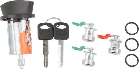 Dasbecan Door Lock Cylinder & Ignition Switch with Keys Compatible with Ford Explorer Sport Trac 2001-2004 F150 1997-2003 F250 F350 1998-2004 Replaces LC6177 DL5885 322347 597638 in Saudi Arabia