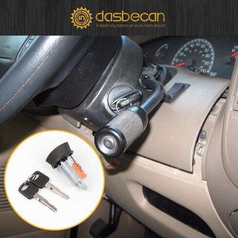 Dasbecan Door Lock Cylinder & Ignition Switch with Keys Compatible with Ford Explorer Sport Trac 2001-2004 F150 1997-2003 F250 F350 1998-2004 Replaces LC6177 DL5885 322347 597638 in Saudi Arabia