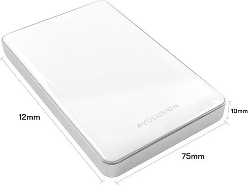 محرك الأقراص الصلبة الخارجي المحمول للألعاب Avolusion T1 Series 1 تيرابايت USB 3.0 (لأجهزة Xbox One X وS & Series X|S - منسق مسبقًا) أبيض - ضمان لمدة عامين in Saudi Arabia