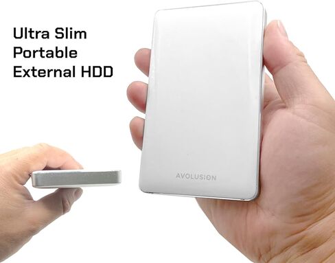 محرك الأقراص الصلبة الخارجي المحمول للألعاب Avolusion T1 Series 1 تيرابايت USB 3.0 (لأجهزة Xbox One X وS & Series X|S - منسق مسبقًا) أبيض - ضمان لمدة عامين in Saudi Arabia