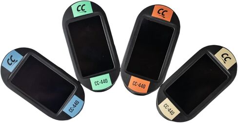 ChromaCast CC-440-DBL Daphne Blue Clip On Chromatic Tuner 2 Pack (CC-440-DB-2PK) in Saudi Arabia