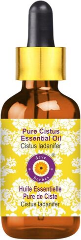 زيت القريضة العطري النقي من ديف هيربس (Cistus ladanifer) مع قطارة زجاجية مقطرة بالبخار 10 مل (0.33 أونصة) in Saudi Arabia