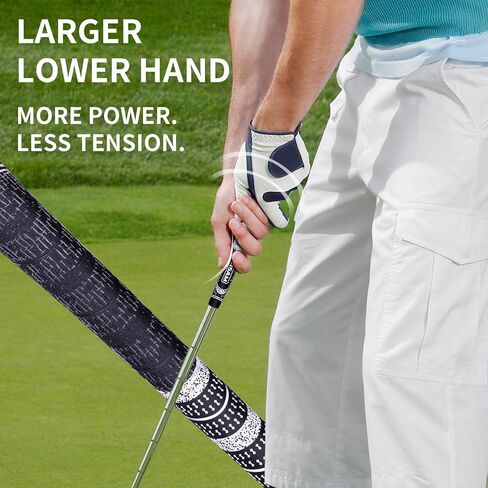 BISAM 3 Cotton Thread Tech, Multi Compound Golf Grips, Midsize, Set of 13 grips, Cross Corded Rubber Technology, Soft Rubber Golf Clubs Grips in Saudi Arabia