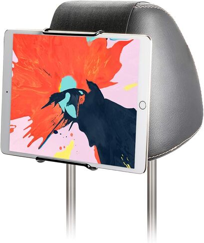 Universal Car Headrest Mount for 7-11" Tablets - Black in Kuwait